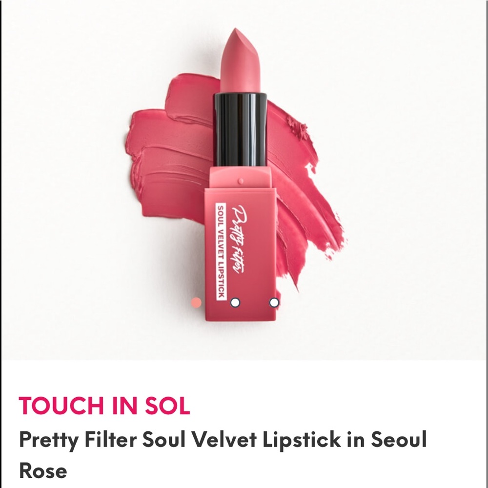 soul velvet matte lipstick seoul rose 3.5g